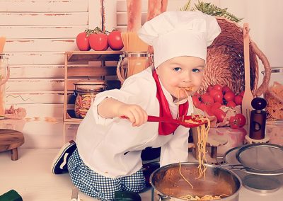 Spaghetti fotoshoot